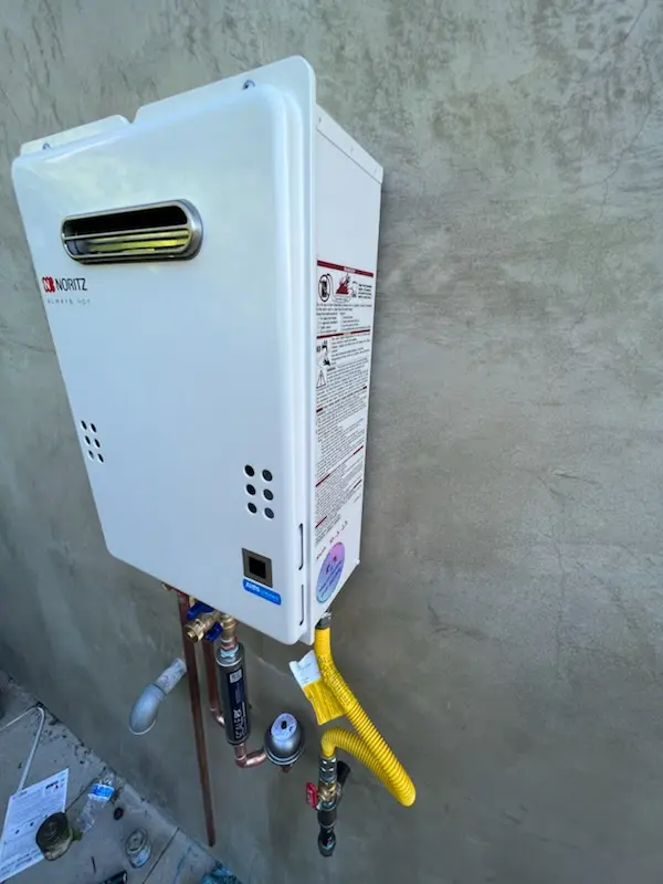Tankless water heater installation for Monte Vista homes